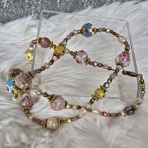 Vintage Colorful Necklace 26"